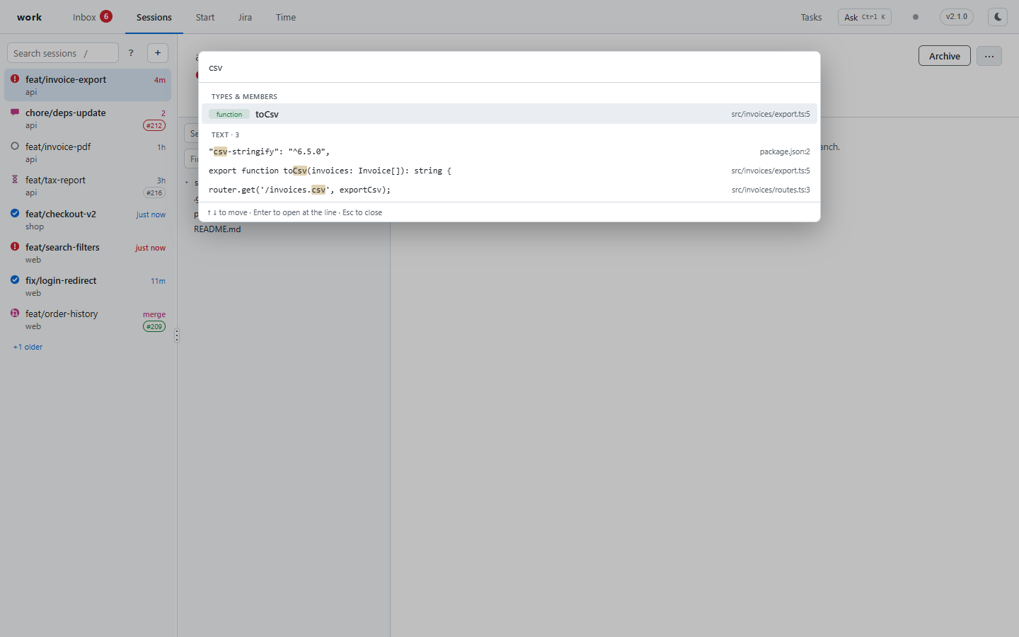 Code search